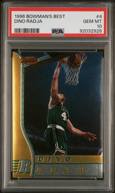 1996 BOWMAN'S BEST #4 DINO RADJA PSA 10