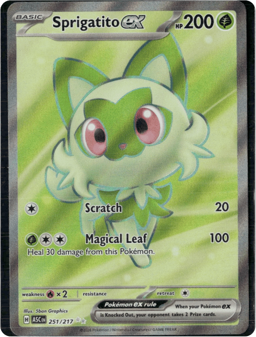 2026 Sprigatito ex #251 Ascended Heroes