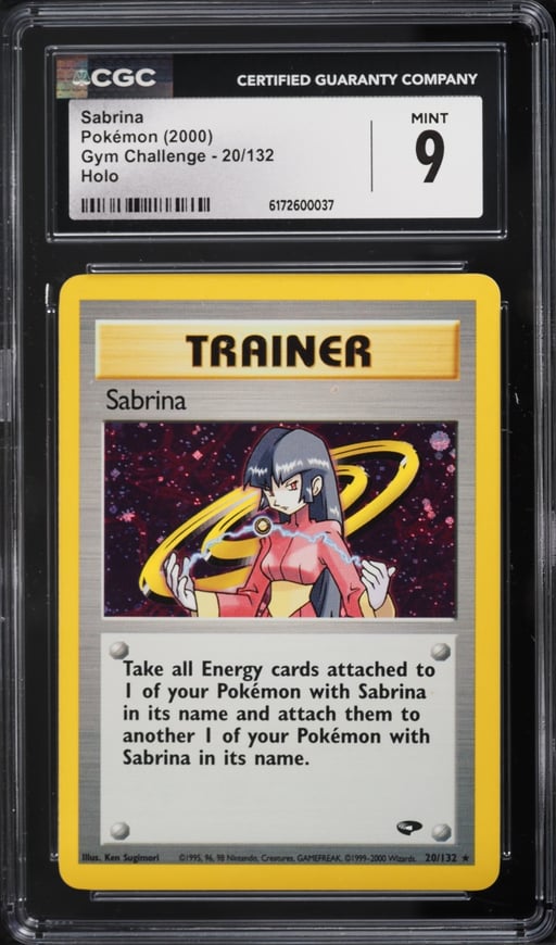 2000 Pokemon Gym Challenge Holo Sabrina #20 CGC 9 MINT
