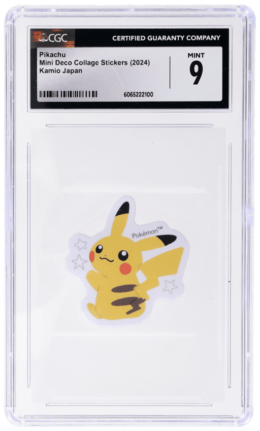 2024 Pokemon Mini Deco Sticker Japanese Pikachu # CGC 9