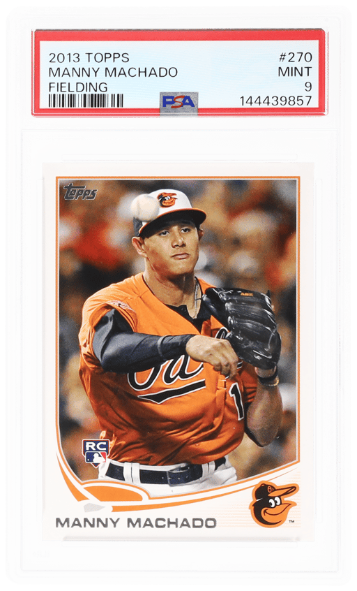 2013 Topps Fielding Manny Machado #270A PSA 9