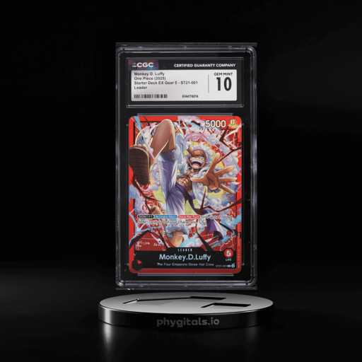 2025 One Piece Starter Deck EX Gear 5 Leader Monkey D. Luffy #ST21-001 CGC 10 GEM MINT