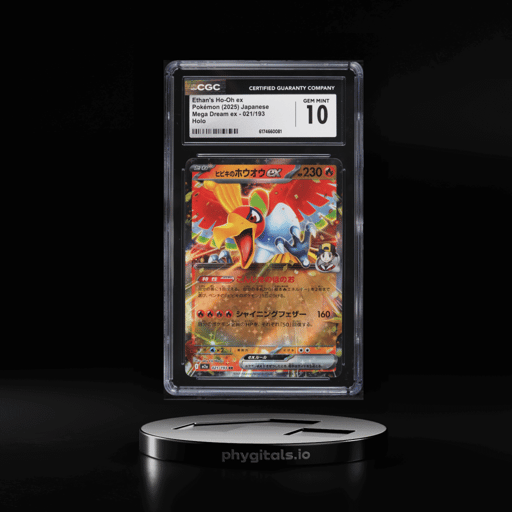 2025 Pokemon Japanese Mega Dream Ex Holo Ethan's Ho-Oh Ex #21 CGC 10 GEM MINT