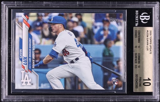2020 Topps Update Gavin Lux ROOKIE #U-234 BGS 10 PRISTINE