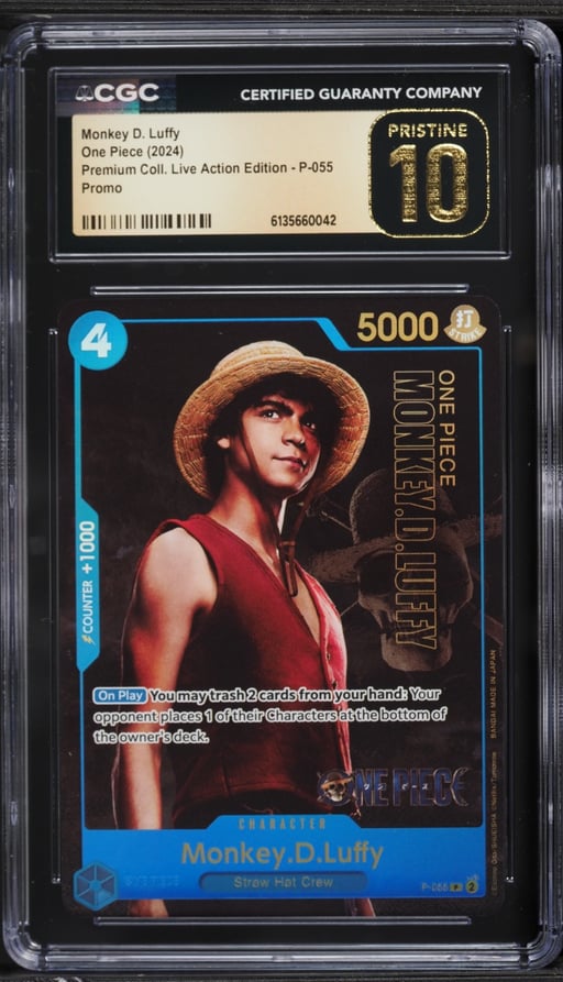 2024 One Piece Promo Premium Live Action Edition Monkey D. Luffy #P-055 CGC 10 PRISTINE