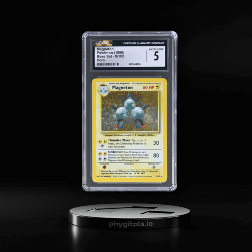 1999 Pokemon Game Holo Magneton #9 CGC 5