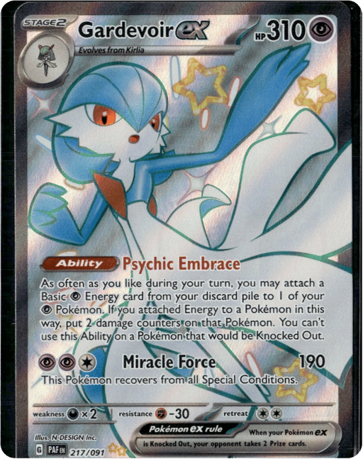 2024 Gardevoir ex #217 Paldean Fates