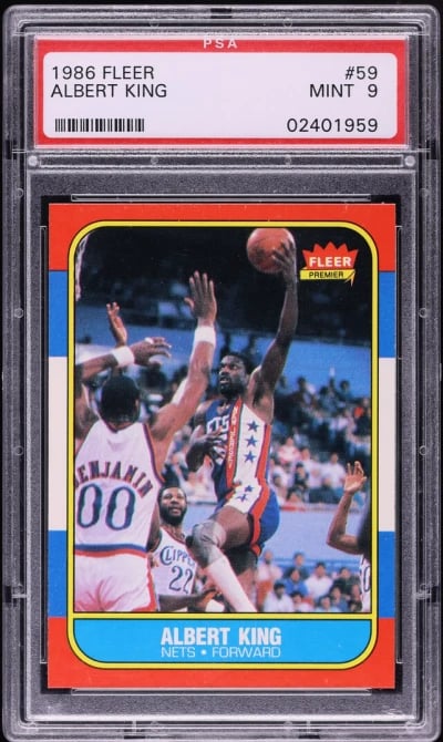 1986 Fleer Basketball Albert Kin