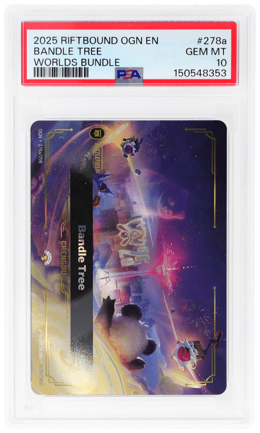 2025 League of Legends Riftbound Worlds Bundle Chengdu Bandle Tree #278a PSA 10