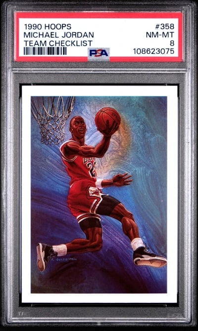 1990 HOOPS TEAM CHECKLIST #358 M