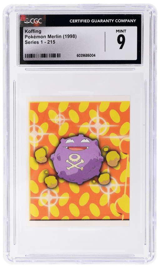 1998 Pokemon Merlin Series 1 Koffing #215 CGC 9
