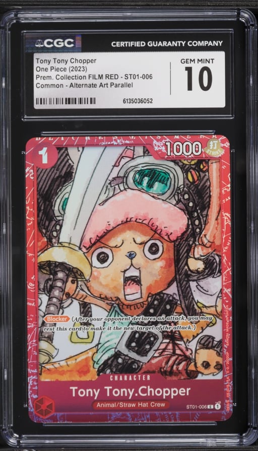 2023 One Piece Promo Premium Collection FILM RED Tony Tony Chopper CGC 10 GEM MINT