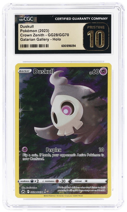 2023 Pokemon Sword and Shield Crown Zenith Galarian Gallery Duskull #GG28 CGC PRI