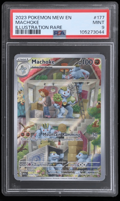 2023 Pokemon Scarlet and Violet 151 Illustration Rare Machoke #177 PSA 9