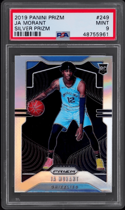 2019 Panini Prizm Silver Prizm Ja Morant #249 PSA 9