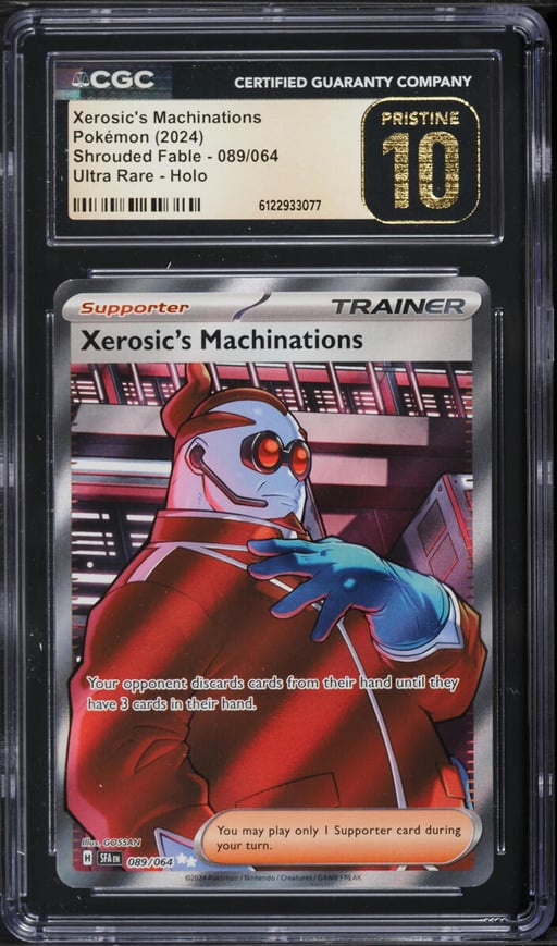 2024 Pokemon SV Shrouded Fable Full Art Xerosic's Machinations #89 CGC 10 PRISTINE