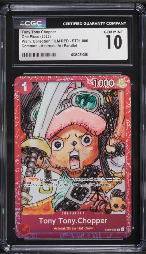 2023 One Piece Premium Collection FILM RED Tony Tony Chopper #ST01-006 CGC 10 GEM MINT