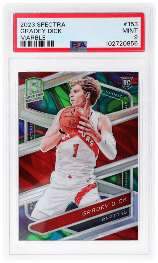2023 Panini Spectra Marble Gradey Dick #153 5/5 PSA 9
