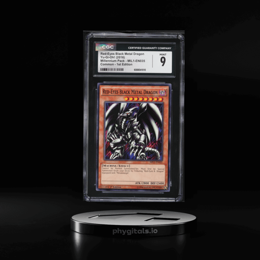 2016 Yu-Gi-Oh! Millennium Pack 1st Edition Red-Eyes Black Metal Dragon #MIL1-EN035 CGC 9 MINT