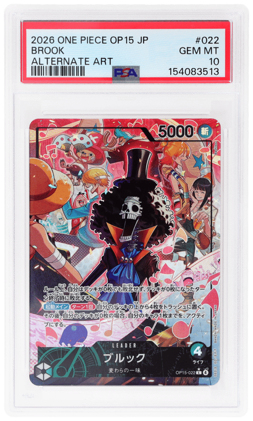 2026 One Piece Adventure On Kami's Island Japanese Alternate Art Brook #OP15-022 PSA 10