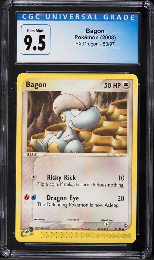 2003 Pokemon EX Dragon Bagon #50 CGC 9.5 GEM MINT