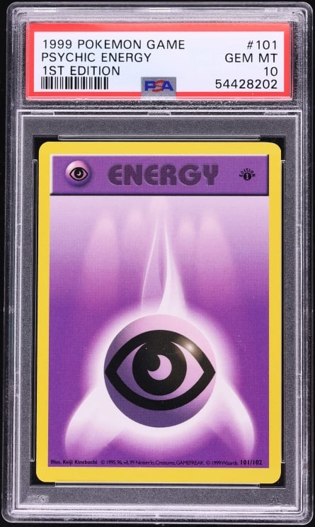 1999 Pokemon Base Set Shadowless 1st Edition Psychic Energy #101 PSA 10 GEM MINT