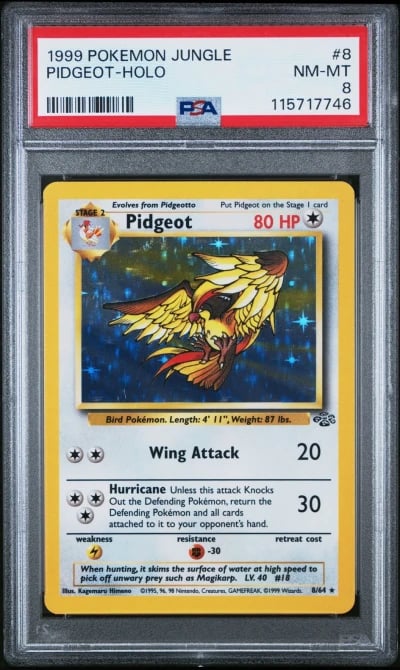 1999 POKEMON JUNGLE #8 PIDGEOT-H