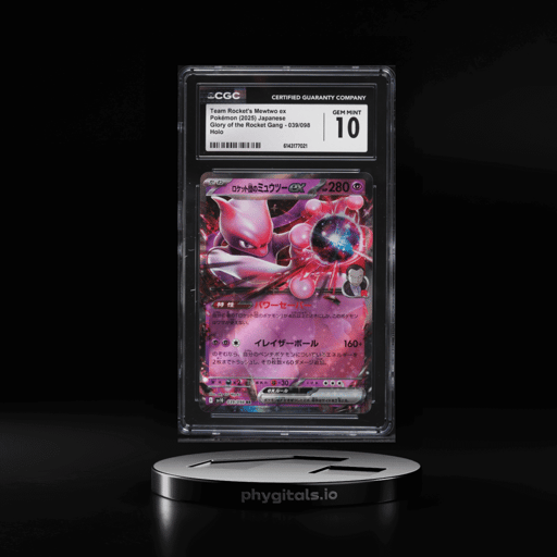 2025 Pokemon Japanese SV Glory Of The Rocket Gang Holo Team Rocket's Mewtwo ex #39 CGC 10 GEM