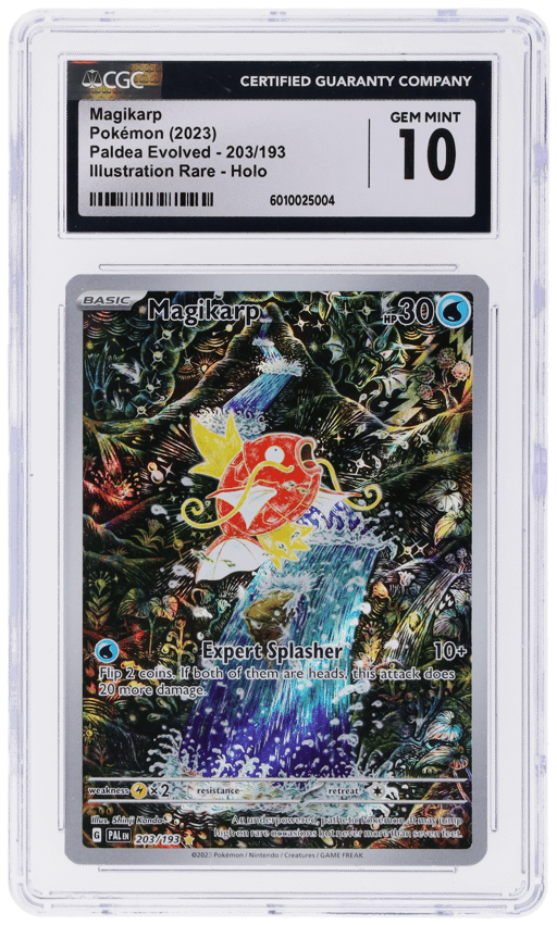 2023 Pokemon Scarlet and Violet Paldea Evolved Illustration Rare Magikarp #203 CGC 10