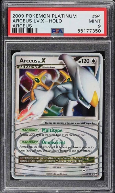 2009 Pokemon Platinum Arceus Hol
