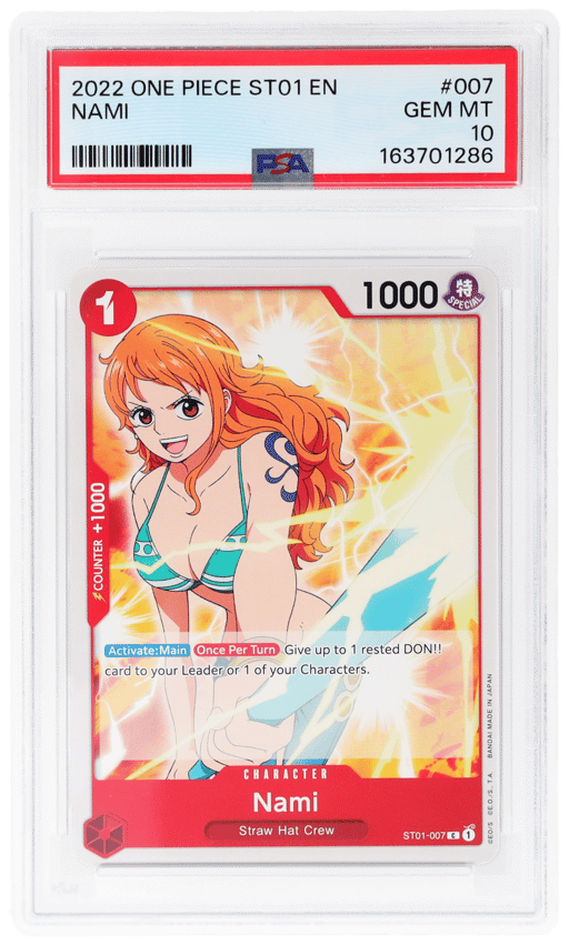 2022 One Piece Starter Deck Straw Hat Crew Nami #ST01007 PSA 10
