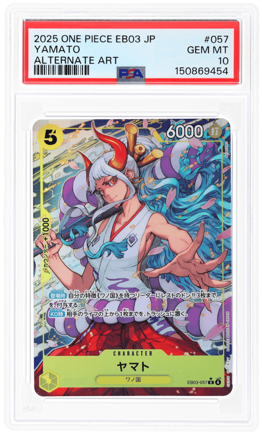 2025 One Piece Heroines Edition Japanese Alternate Art Yamato #EB03057 PSA 10
