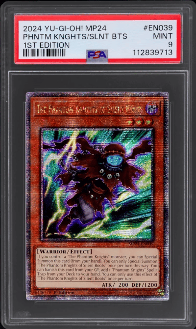 2024 Yu-Gi-Oh! 25th Anniversary Tin: Dueling Mirrors 1st Edition Phantom Knights/Silent Boots #EN039 PSA 9
