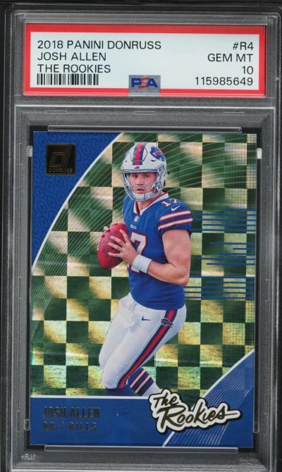 2018 Donruss The Rookies Josh Allen ROOKIE #R-4 PSA 10 GEM MINT