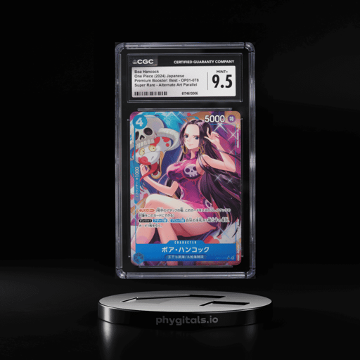 2024 One Piece Japanese Premium Booster Best Alt Art Super Rare Boa Hancock #OP01-078 CGC 9.5