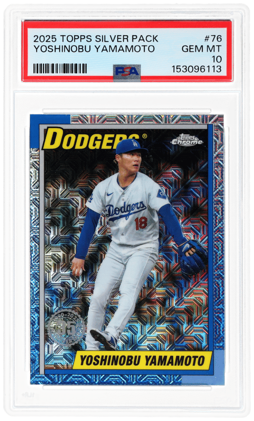 2025 Topps Silver Pack Yoshinobu Yamamoto #T90C-76 PSA 10