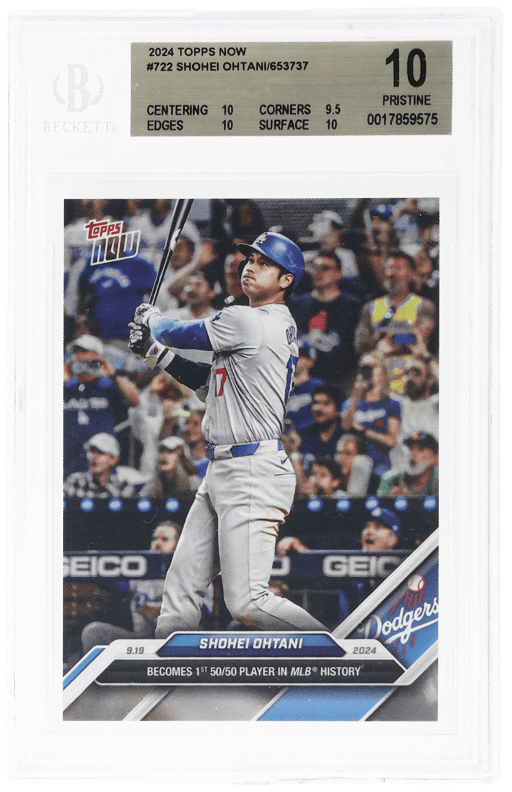 2024 Topps Now Shohei Ohtani #722 /653737 BGS 10
