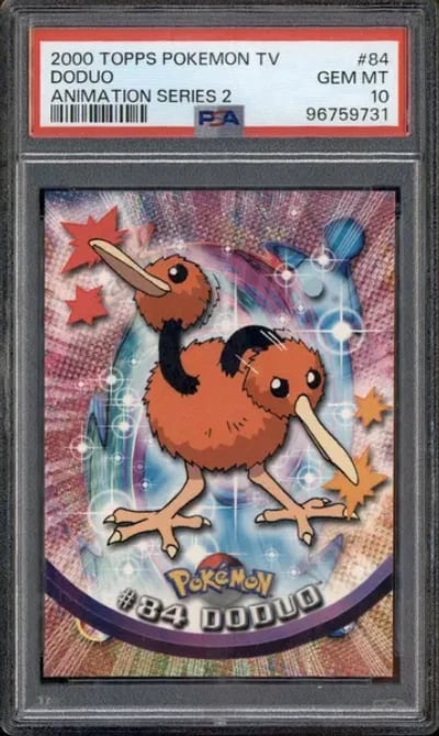 2000 Topps Pokemon TV Animation Series 2 #84 Doduo PSA 10