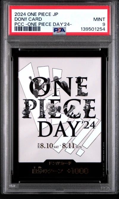 2024 ONE PIECE JAPANESE PREMIUM CARD COLLECTION -ONE PIECE DAY'24- DON!! CARD PSA 9