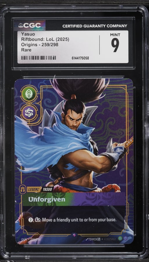 2025 Riftbound League Of Legends LoL Origins Yasuo #259 CGC 9 MINT