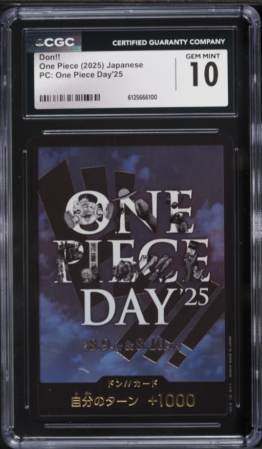 2025 One Piece Japanese Premium Collection Day '25 Don CGC 10 GEM MINT