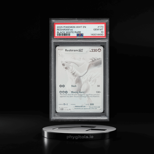 2025 Pokemon Scarlet & Violet White Flare BWR Reshiram ex #173 PSA 10 GEM MINT