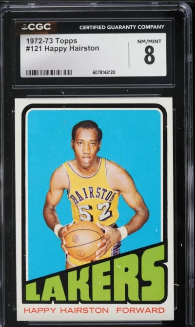 1972 Topps Basketball Happy Hairston #121 CGC 8 NM-MT