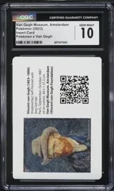 2023 Pokemon X Van Gogh Museum Amsterdam Insert Card CGC 10 GEM MINT
