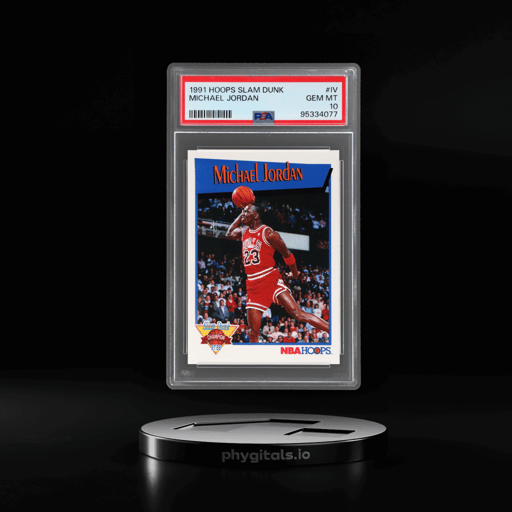 1991 Hoops Slam Dunk Michael Jordan #IV PSA 10