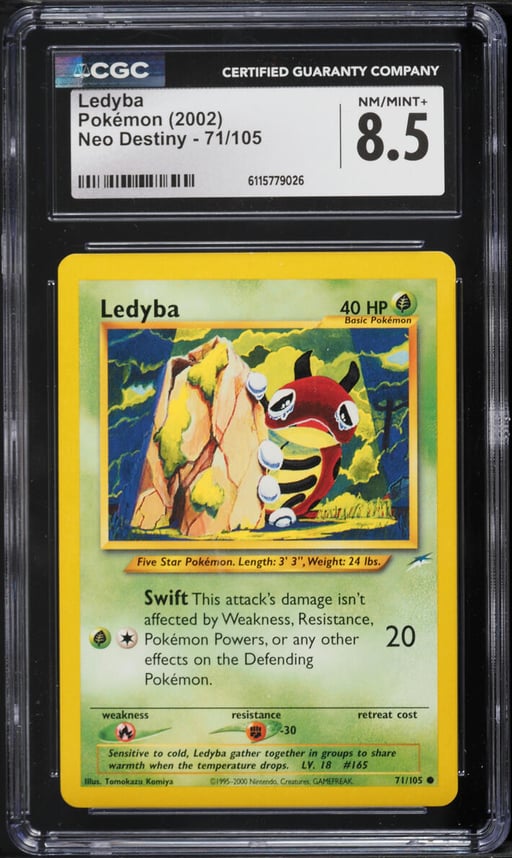 2002 Pokemon Neo Destiny Ledyba #71 CGC 8.5 NM-MT+