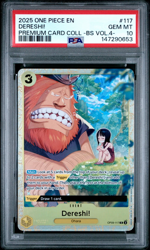 2025 ONE PIECE PREMIUM CARD COLLECTION -BEST SELECTION VOL.4 - 117 DERESHI! PSA 10