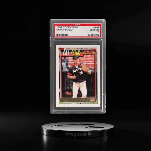 1992 Topps Gold Craig Biggio #393 PSA 10