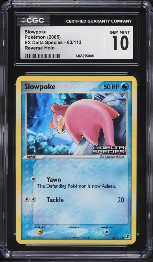2005 Pokemon EX Delta Species Reverse Holo Slowpoke #83 CGC 10 GEM MINT