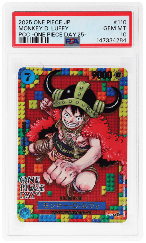 2025 One Piece Premium Collection Japanese '25 One Piece Day Monkey D. Luffy #P-110 PSA 10